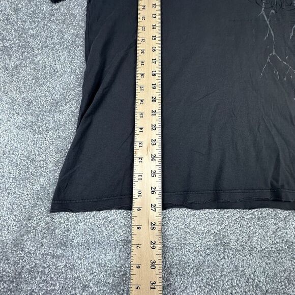 Vintage Monarchy T-Shirt Mens XL Made in USA Black Distressed 00's Graphic Print - Picture 3 of 6